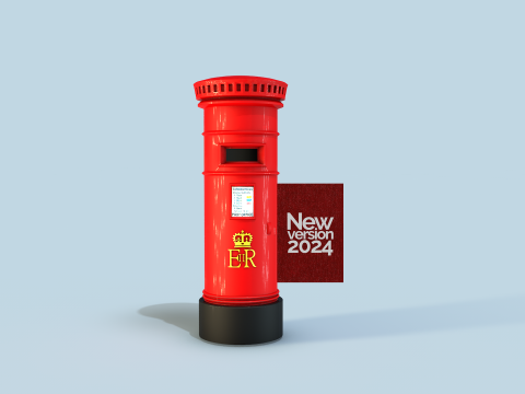 Mail Box English 3D Model