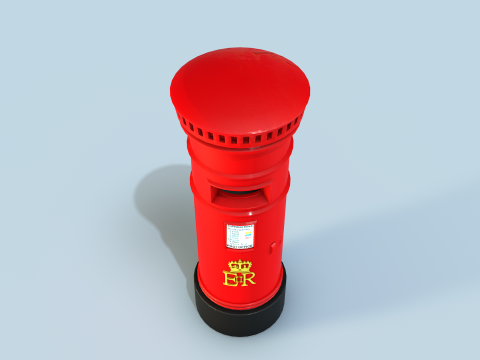 Mail Box English 3D मॉडल