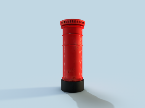 Mail Box English 3D मॉडल