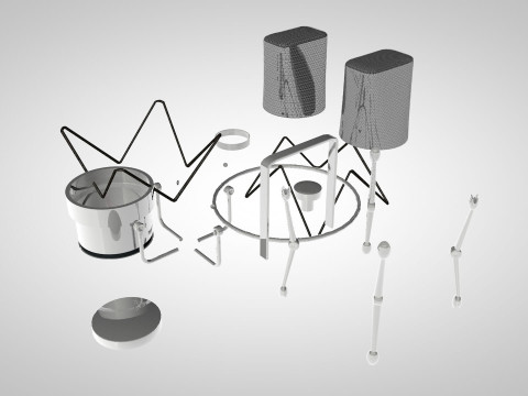 Microfone O Newman Tlm 103 Model 3D