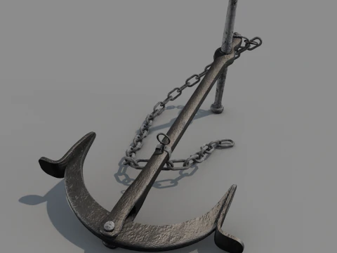 Anchor Ancient 3D Model