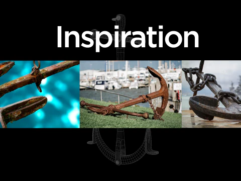 Anchor Ancient 3D Model