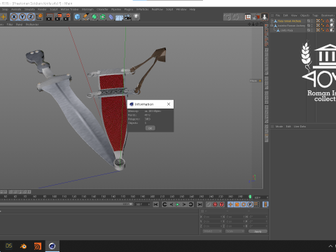 Praetorian Soldiers Knife Modelo 3D