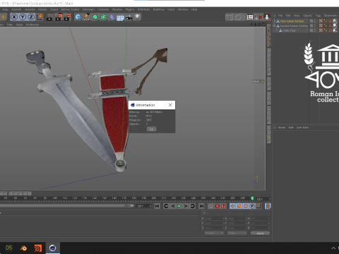 Praetorian Soldiers Knife 3D Model