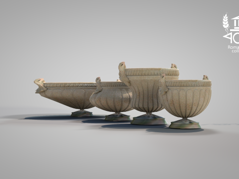 Roman Island Vases 3D Model