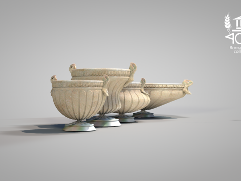 Roman Island Vases 3D Model