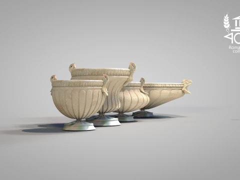 Roman Island Vases 3D Model