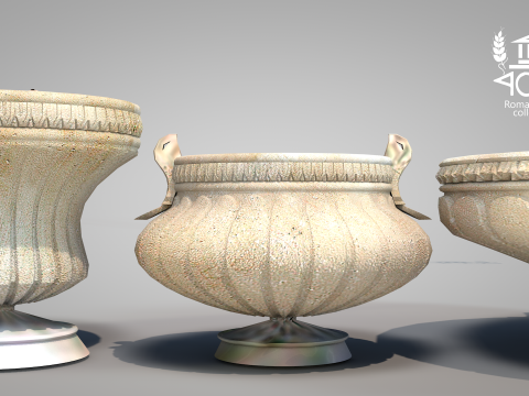 Roman Island Vases 3D Model