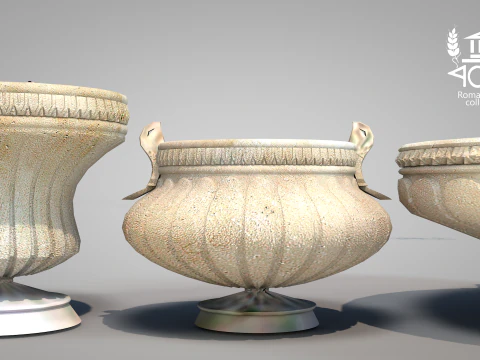 Roman Island Vases 3D Model