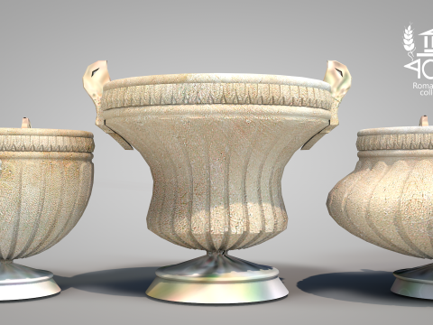 Roman Island Vases 3D Model