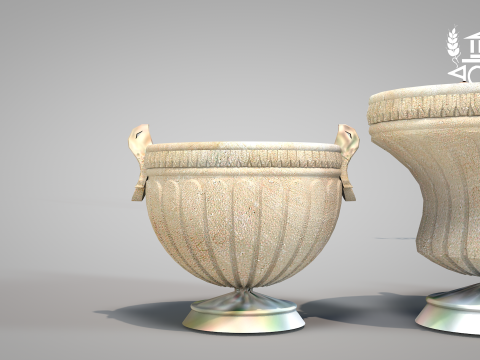 Roman Island Vases 3D Model