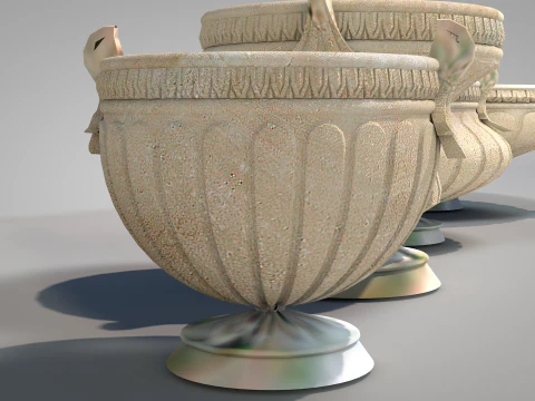 Roman Island Vases 3D Model