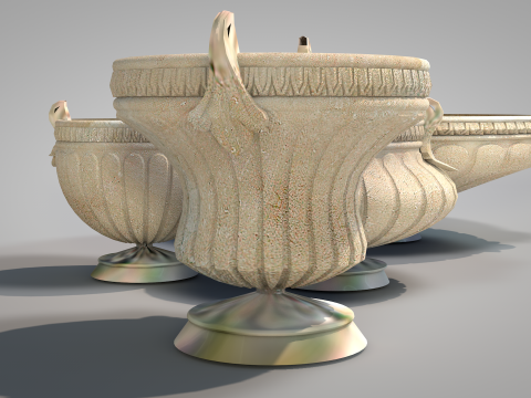 Roman Island Vases 3D Model