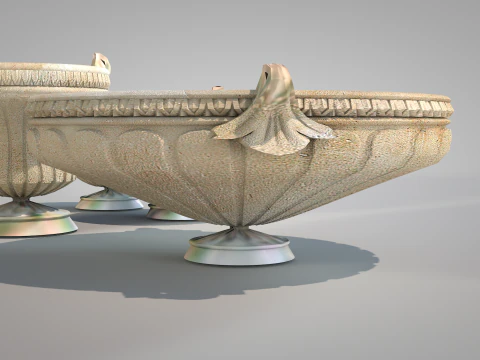Roman Island Vases 3D Model