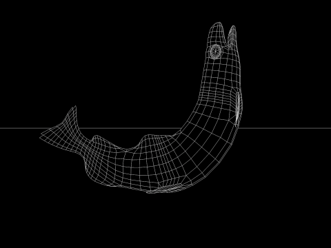 Bronze Fish Statues 3D Model