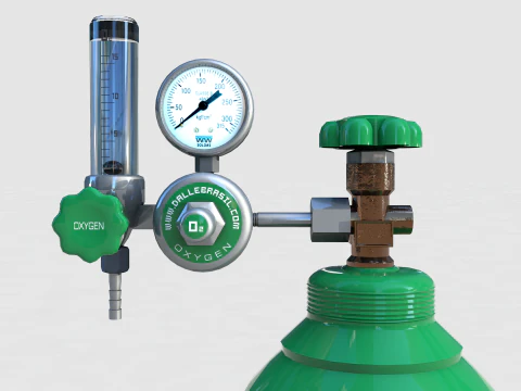 Oxygen Tank O2 3D Model