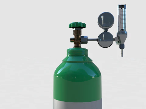Oxygen Tank O2 3D Model