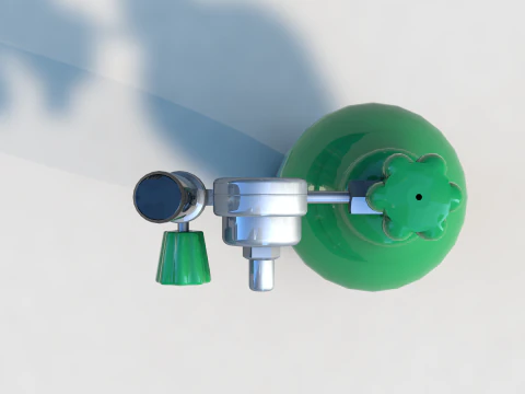 Oxygen Tank O2 3D Model