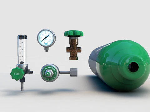 Oxygen Tank O2 3D Model
