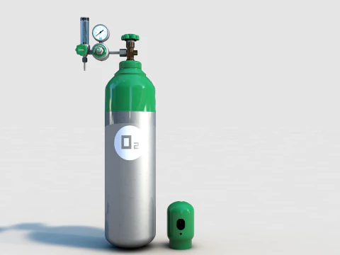 Oxygen Tank O2 3D Model