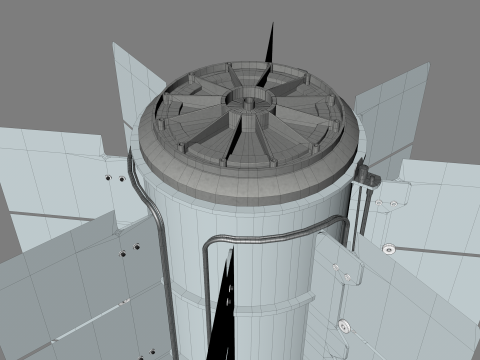 Thermoeletric Power Generator 3D Model