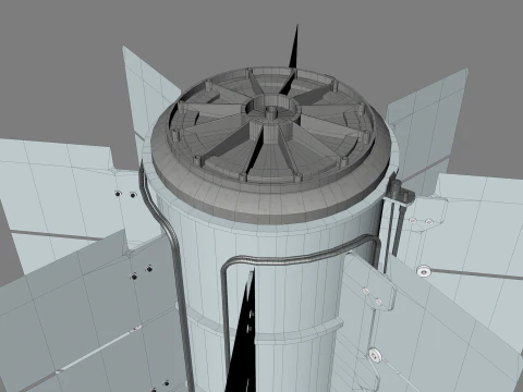 Thermoeletric Power Generator 3D Model