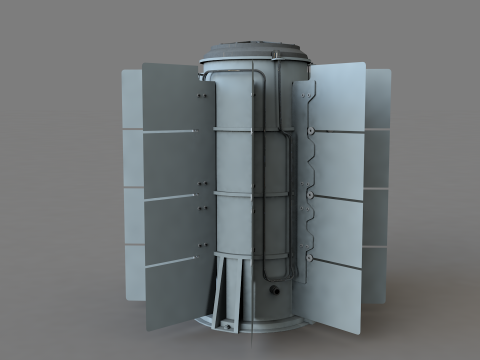 Thermoeletric Power Generator 3D Model