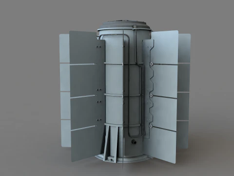 Thermoeletric Power Generator 3D Model