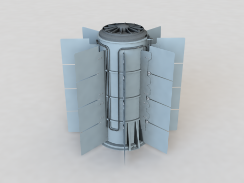 Thermoeletric Power Generator 3D Model