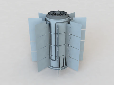 Thermoeletric Power Generator 3D Model