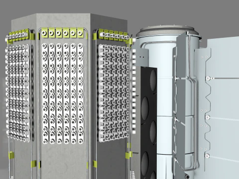 Thermoeletric Power Generator 3D Model