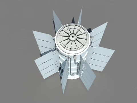 Thermoeletric Power Generator 3D Model