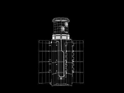 Thermoeletric Power Generator 3D Model