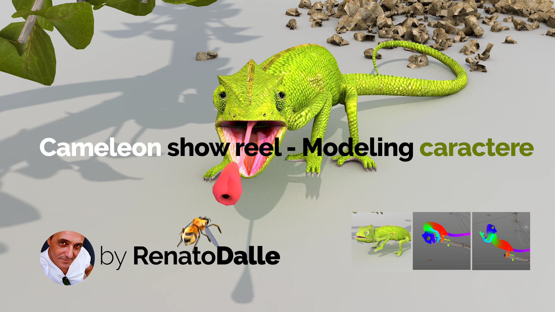 Cameleon One 3D Model .c4d .max .obj .3ds .fbx .stl .blend