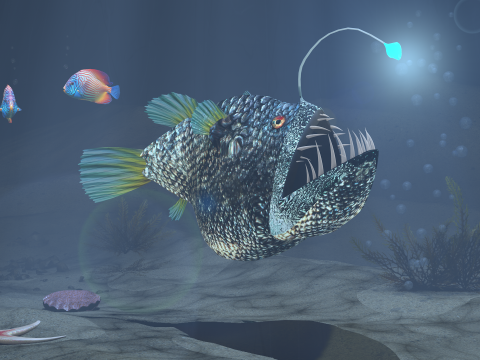 Lantern Fish 3D Model