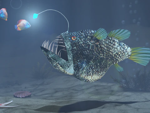 Lantern Fish 3D Model