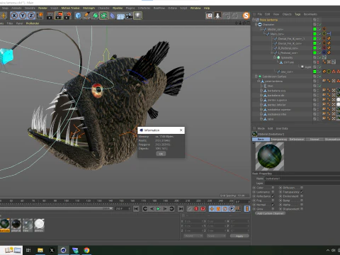 Lantern Fish 3D Model