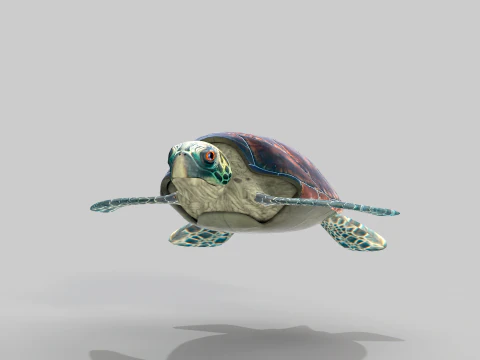 Sea Turtle 3D Model