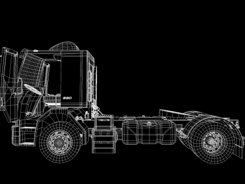 Volvo 330Vm Truck 3D Model