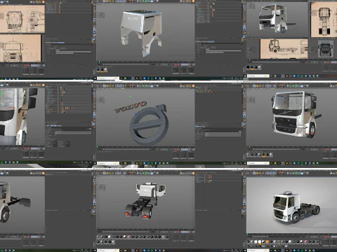 Volvo 330Vm Truck 3D Model