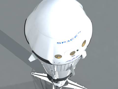 Foguete SpaceX Falcon9 3Dモデル