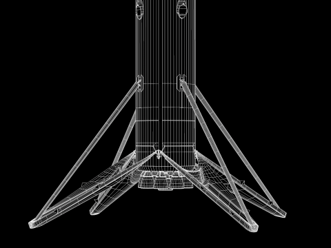 Foguete SpaceX Falcon9 3Dモデル