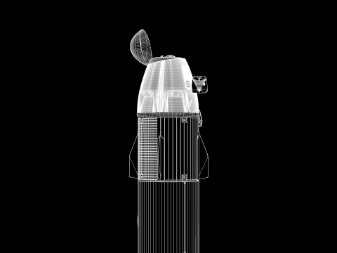 Foguete SpaceX Falcon9 3Dモデル