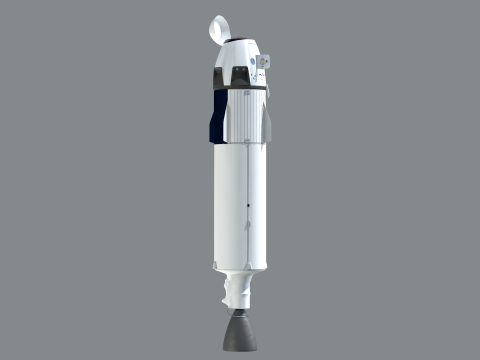 Foguete SpaceX Falcon9 3Dモデル