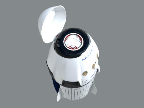 Foguete SpaceX Falcon9 3Dモデル
