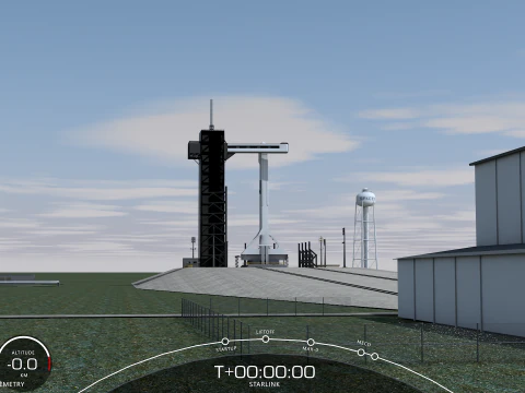 Centro Kennedy de SpaceX Modelo 3D