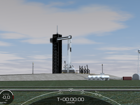 Centro Kennedy da SpaceX Modello 3D