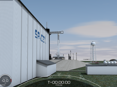 Centro Kennedy da SpaceX Modello 3D