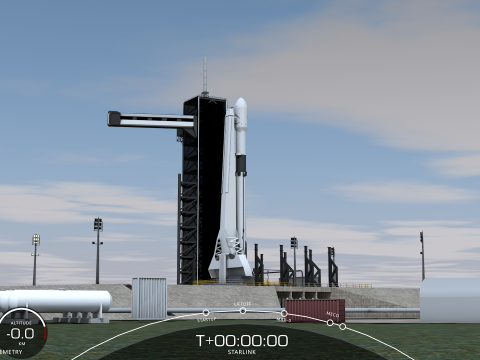 Centro Kennedy da SpaceX Modello 3D