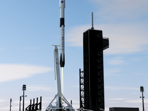 Centro Kennedy da SpaceX Modello 3D